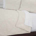 Rizzy Home Polyester Quilt 90"x92" Brown/Neutral Solid QLTBQ4835NT009092