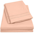 1500 Supreme Collection Twin Xl Sheet Sets Peach - 3 Piece Bed Sheets And Pillowcase Set For Twin Xl Mattress - Extra Soft, Elas