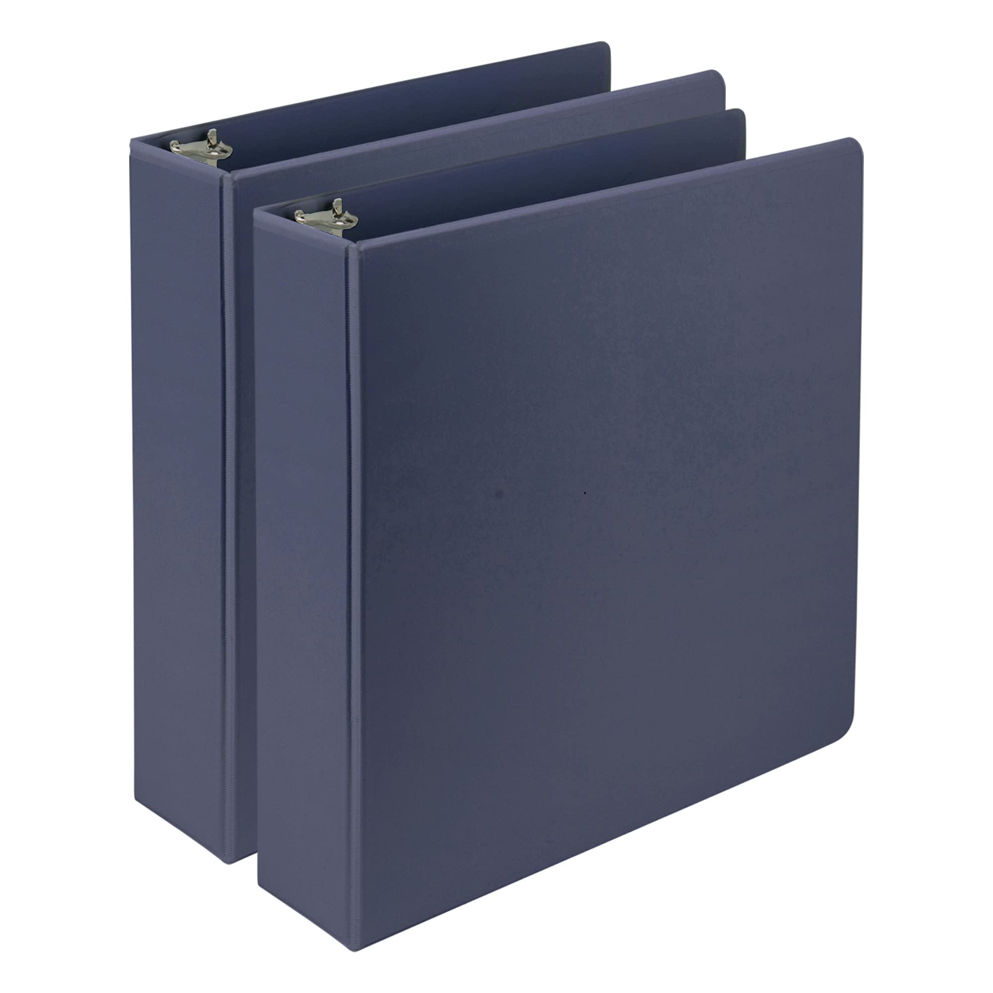 Samsill Plant-Based 2 Inch Durable D-Ring, Made In Usa, View Binder, Eco-Friendly, Usda Certified Biobased, 2 Pack, Indigo Blue