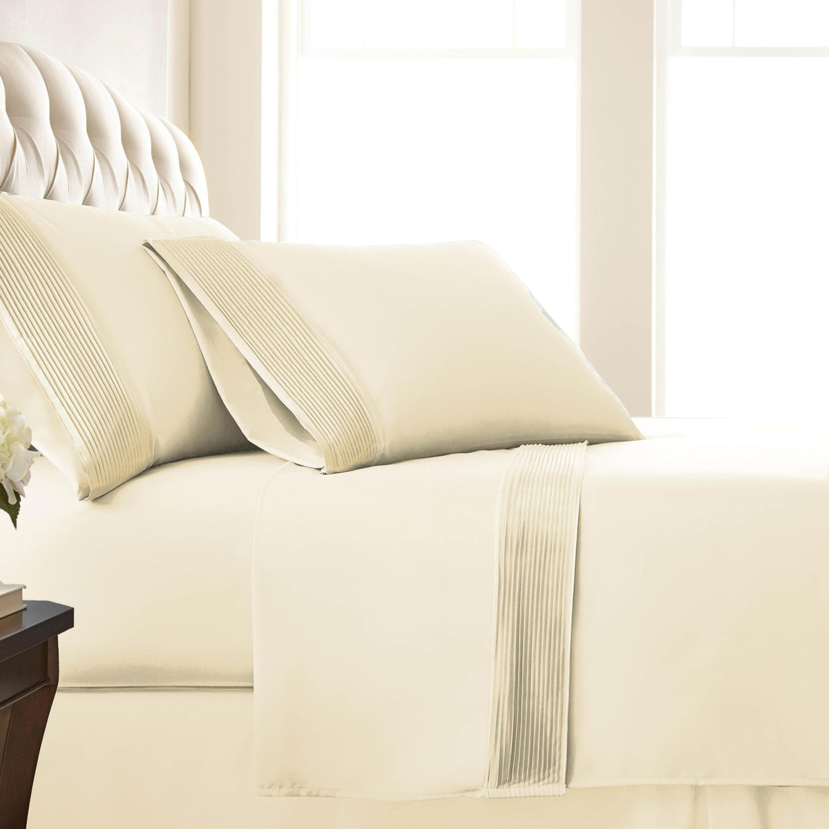 Southshore Fine Living, Inc. California King Bed Sheets 4-Piece Set | 21' Extra Deep Pocket With 2 Pillowcases | Hotel Luxury Q