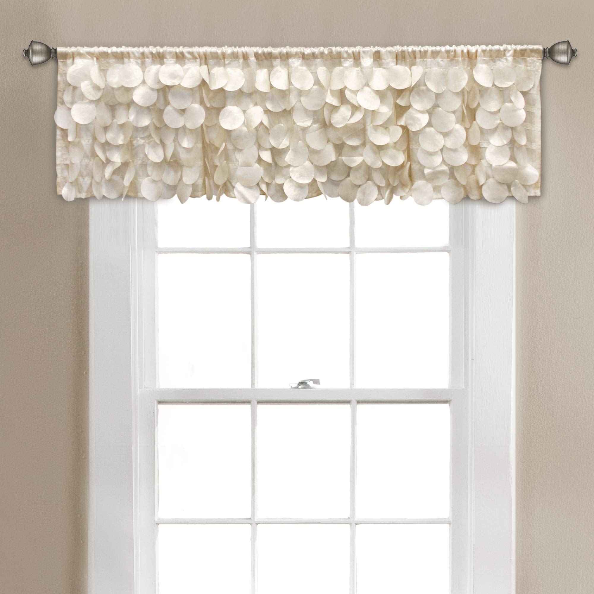 Lush D  cor Gigi Valance, 70 W x 14 L, Ivory, C42038P15-000