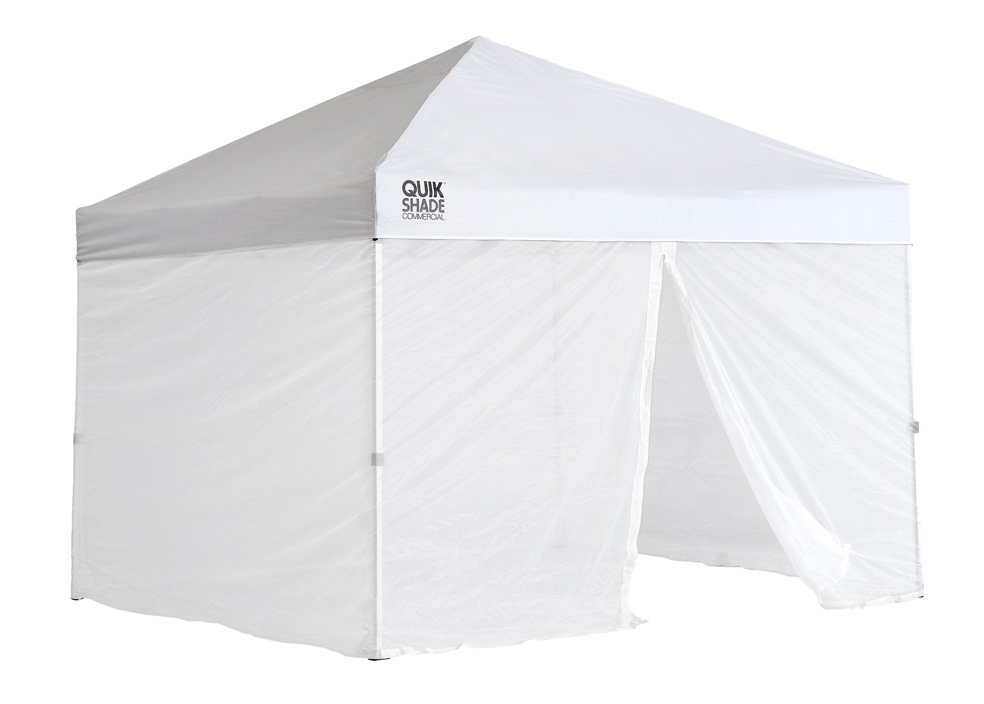 Quik Shade Screen Kit For We100/C100/Sx100 Canopies, White, Fits Commercial 100, Weekender 100, Or Summit 100 Canopies