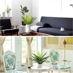 Pasyou Artificial Palm Tree, Plastic Plants Greenery Fake Tropical Shrubs Faux Big Leaves For Home Indoor Outdoor Garden Diy Bas