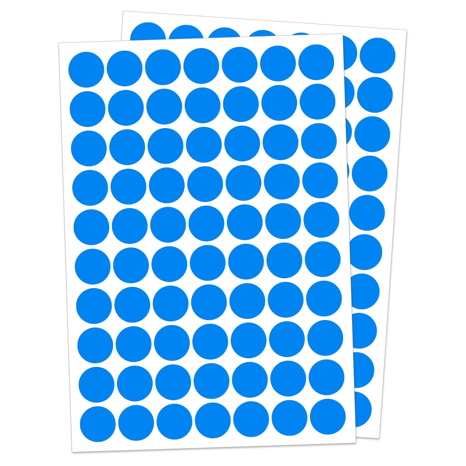 Ouzoustate 1 ' Blue Dot Stickers 1050 Pcs Round Circle Stickers Colored Coding Labels