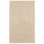 HomeRoots Polyester 3’ x 5’ Modern Soft Tan Indoor Area Rug
