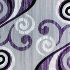 Flash Furniture Valli Collection Area Rug - High Pile Purple Olefin Rug - 5' X 7' Area Rug - Jute Backing - Hallway, Entryway, Bedroom, Living Room