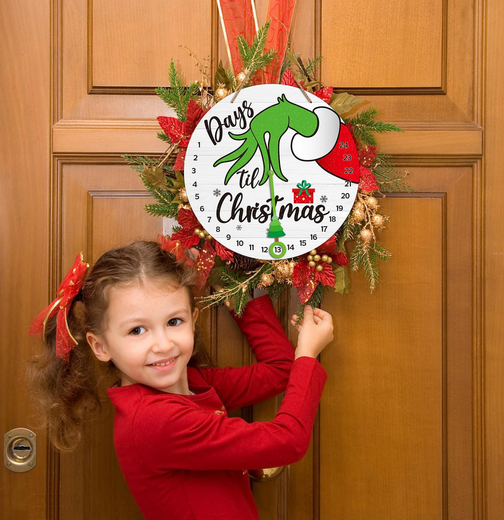 Petcee Christmas Grinch Advent Calendar 2024 Christmas Grinch Countdown Calendar Decorations Days Till Christmas Countdown Welco