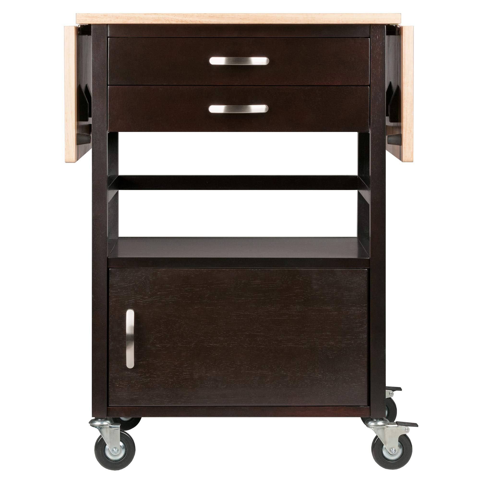 Winsome Wood Drop-Leaf Kitchen Cart - Thumbnail 3