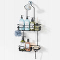 HapiRm Hanging Shower Caddy Organizer  Bathroom Organizer with 12 Hooks and Soap Holder, Rustproof Shower Shelf over Shower Hea