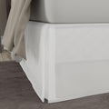 Today'S Home Classic Tailored, Microfiber, 14' Drop Length Bed Skirt Dust Ruffle, Full, White Toh25014Whit02