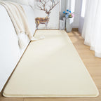 Przemy Washable Runner Rug For Bedroom Living Room, 2X6 Feet Cream Memory Foam Rug, Super Soft Modern Indoor Runner Carpet For H