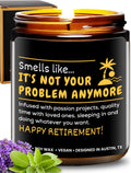 Retirement Candle, Best Retirement Gifts for Women & Men, Happy Retirement Gifts for Coworker, Gift-Ready