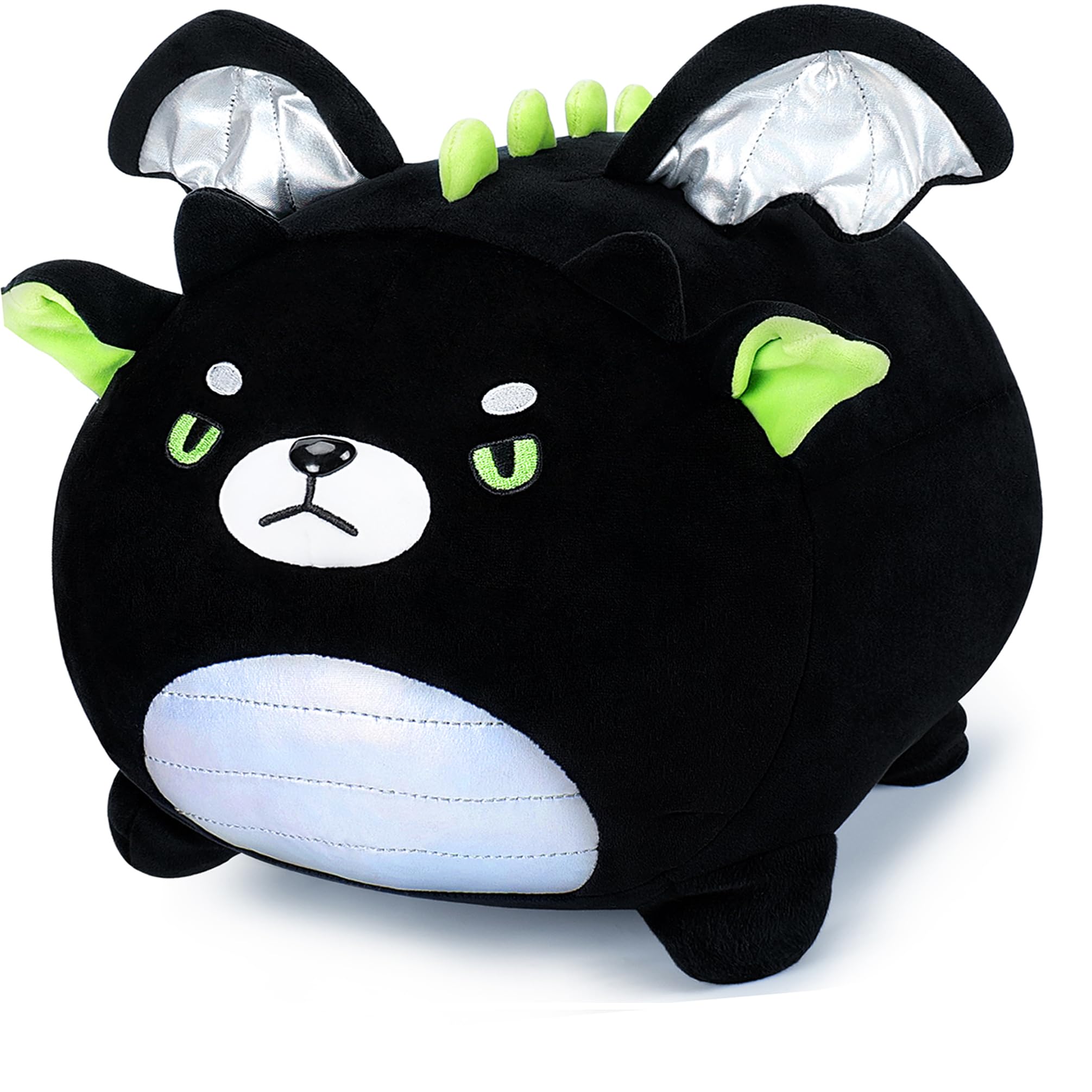 Dragon Plush Toy-16' Black Dragon Stuffed Animal, Cool Plushie Stuffed Animals Giant Dragon Plush, Cute Black Dragon Pillow Hug