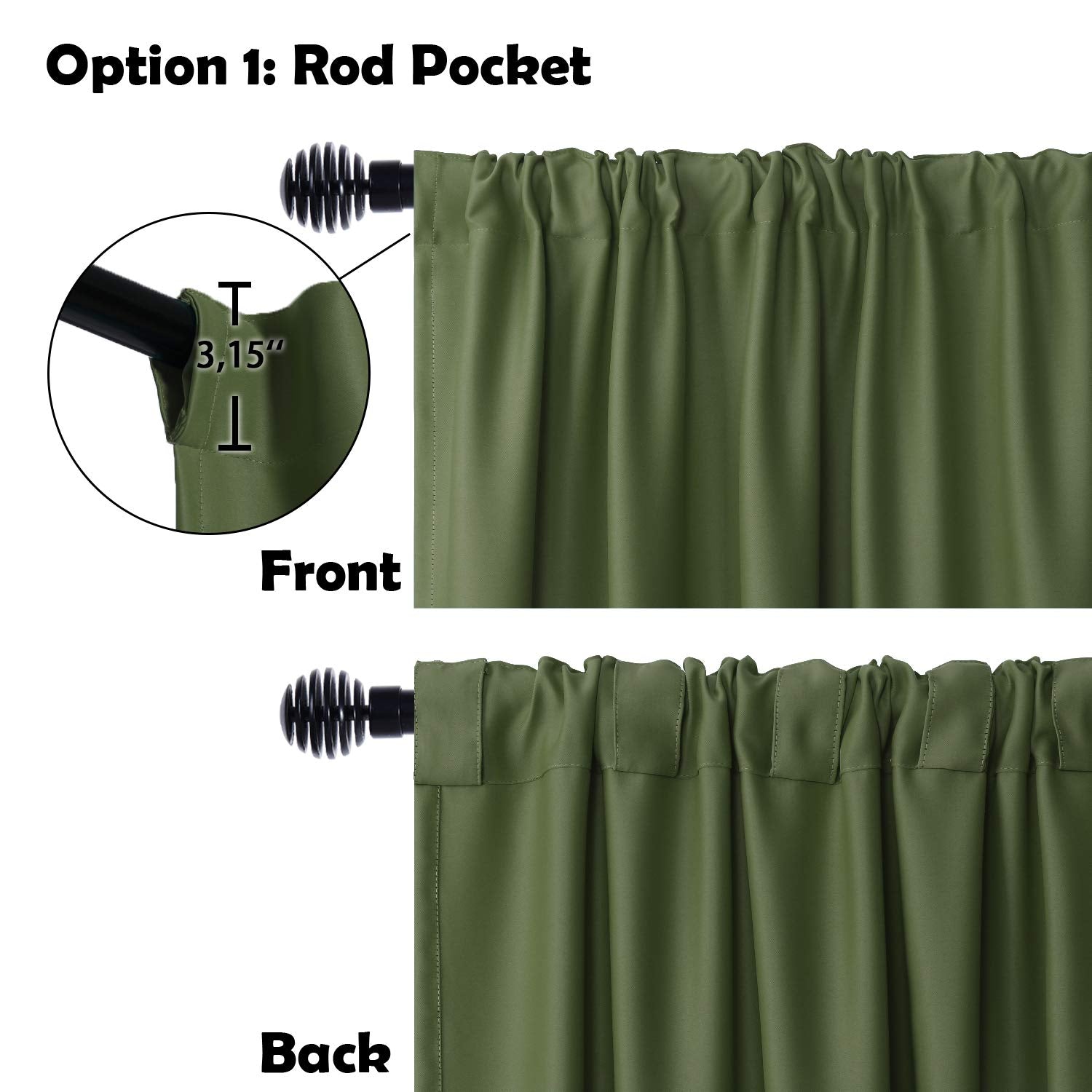 Dwcn Patio Sliding Door Curtains - Christmas Extra Wide Curtains For Glass Door, Room Divider Blackout Thermal Curtain With Back