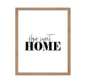 Poster Master Typography Poster - Quote Print - Home Sweet Home, Modern, Minimal, Peaceful, Warm, Safe - Gift for Family, Friend
