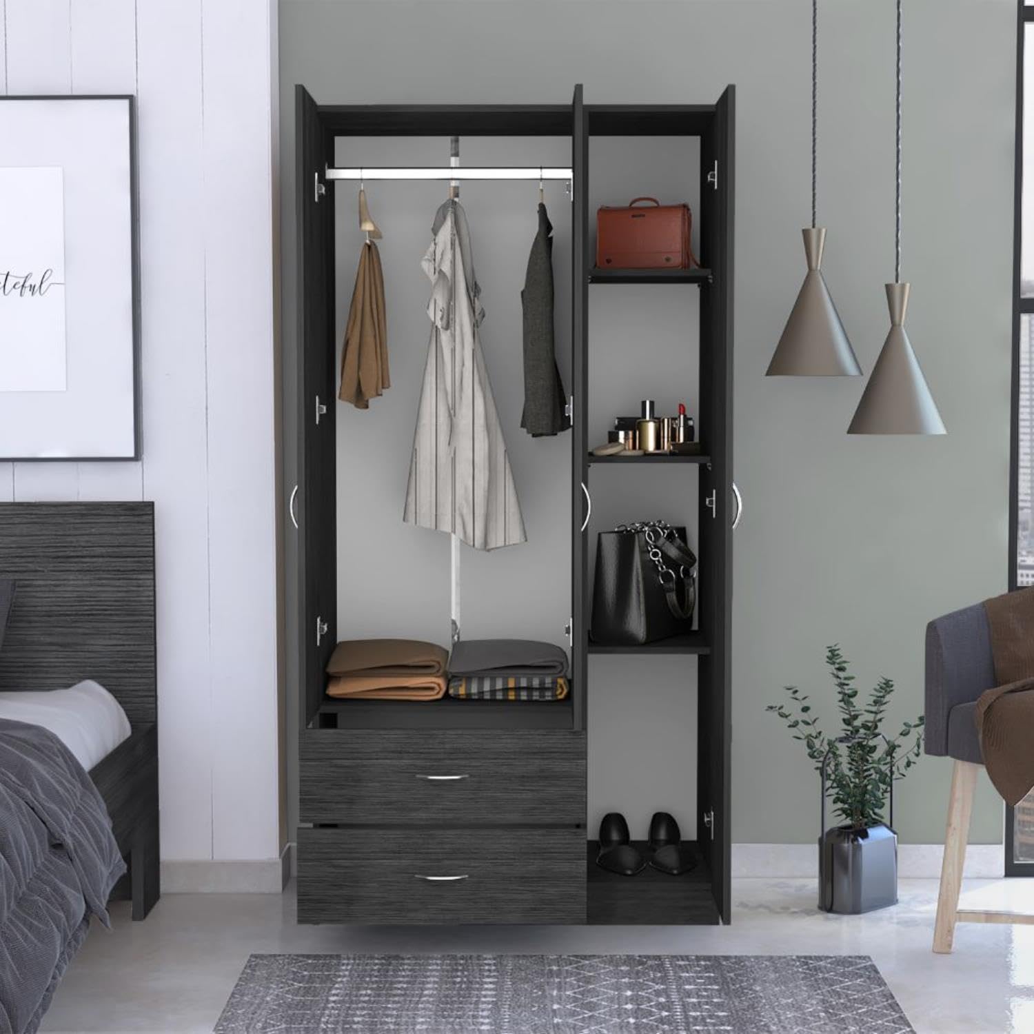 Bosko 3 Doors Armoire