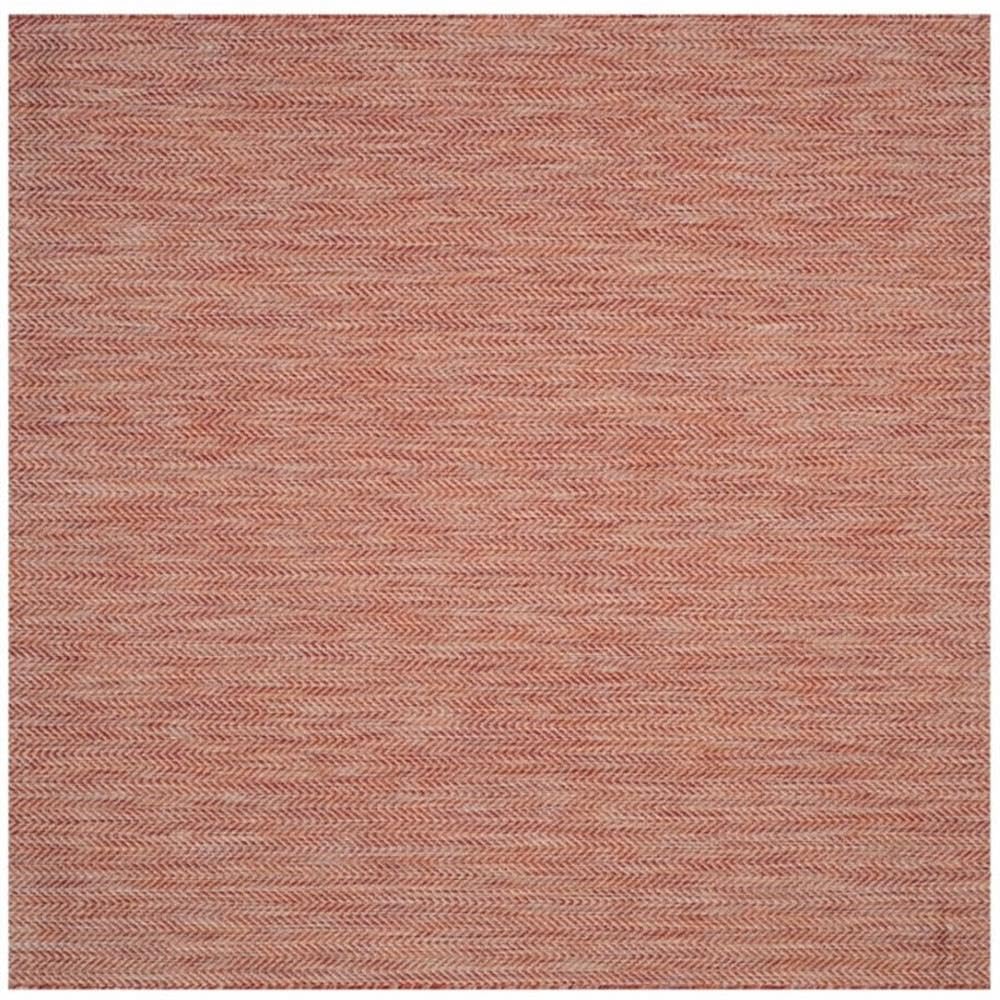 Safavieh Courtyard Collection Area Rug - 9' X 12', Red & Beige, Non-Shedding & Easy Care, Indoor/Outdoor & Washable-Ideal For Pa