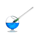 Molshine Multipurpose Glass Dip Pen Washing Penholder Inkwell,Crystal Diped Pen Cleaning Cistern,Drip Signature Fountain Pen Sta