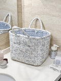 ANKICK Fabric Storage Basket Boho Large Collapsible Floral Laundry Nursery Hamper Knitting Storage for Car Clothes Toys
