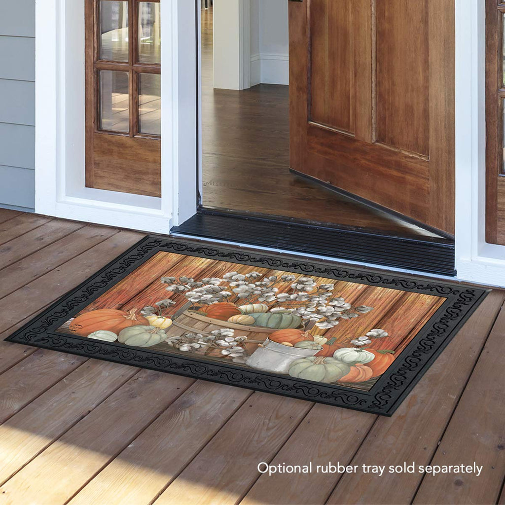 Briarwood Lane Pumpkins And Willows Autumn Doormat Primitive Fall Indoor/Outdoor 30' X 18'