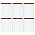 Tops 8.5 X 11 Legal Pads, 6 Pack, Premium Docket Gold Brand, Wide Ruled, Thick White Paper, Sturdy Back, 50 Sheets, Made In Usa