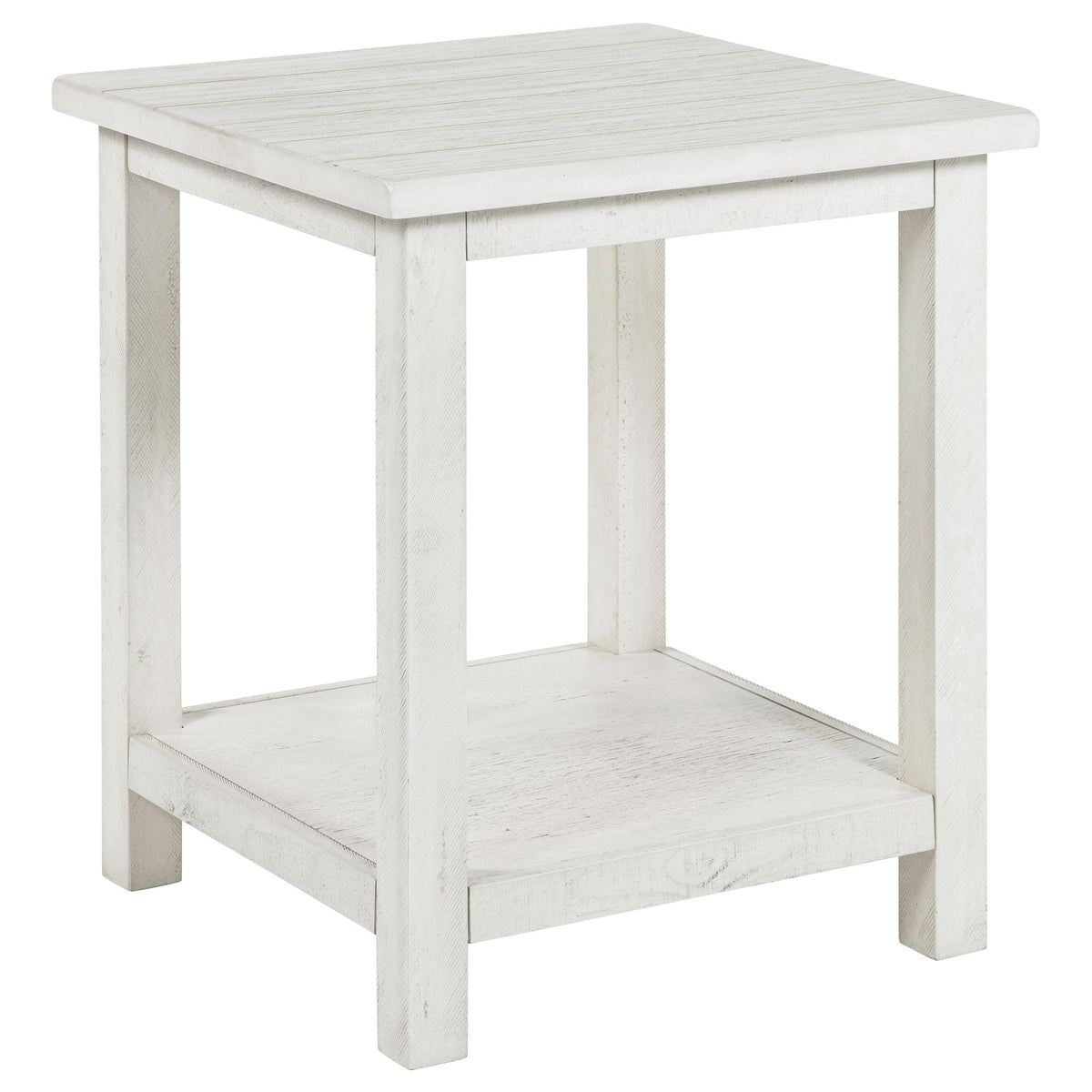 Coaster Home Furnishings Payne Wood End Table with Shelf White