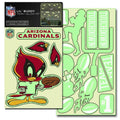 Promark NFL Arizona Cardinals 20 packLil Buddy Glow in The Dark Kit, Team Colors, One Size