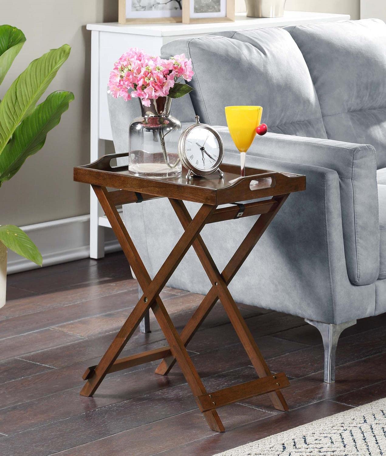 Convenience Concepts Designs2Go Folding Tray Table, Espresso