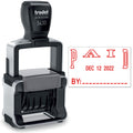 Trodat 5430 Professional Self-Inking Date Stamp With Paid - Red Ink