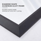 Amorho Black Bathroom Mirror, 40X30 Inch Thick Metal Framed Wall Mirrors For Over Sink, Bedroom, Living Room, Entryway, Rectangl