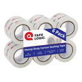 Tape Logic Heavy Duty 2In X 25Yd Clear Packaging Tape Dispenser Refills (6-Pack), Strong Clear Packing Tape Roll Ideal For Shipp
