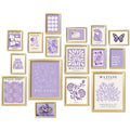 ANERZA 16 PCS Purple Wall Art Decor, Matisse Gallery Wall Prints for Bedroom, Light Purple Posters for Room Aesthetic, Collage K