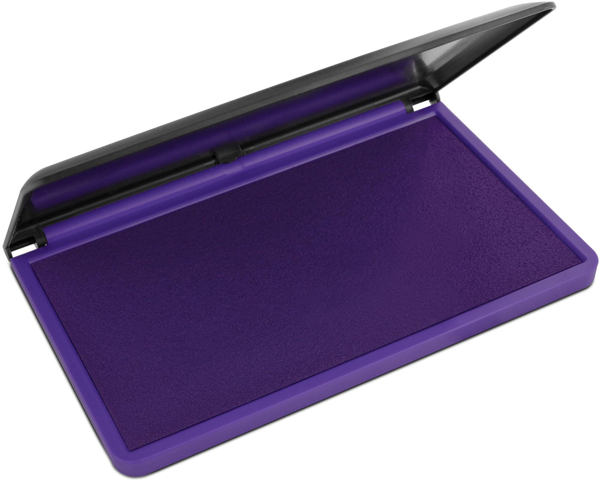 Maxmark Large Premium Purple Ink Stamp Pad - 3.5' X 6.25' - Quality Felt Pad