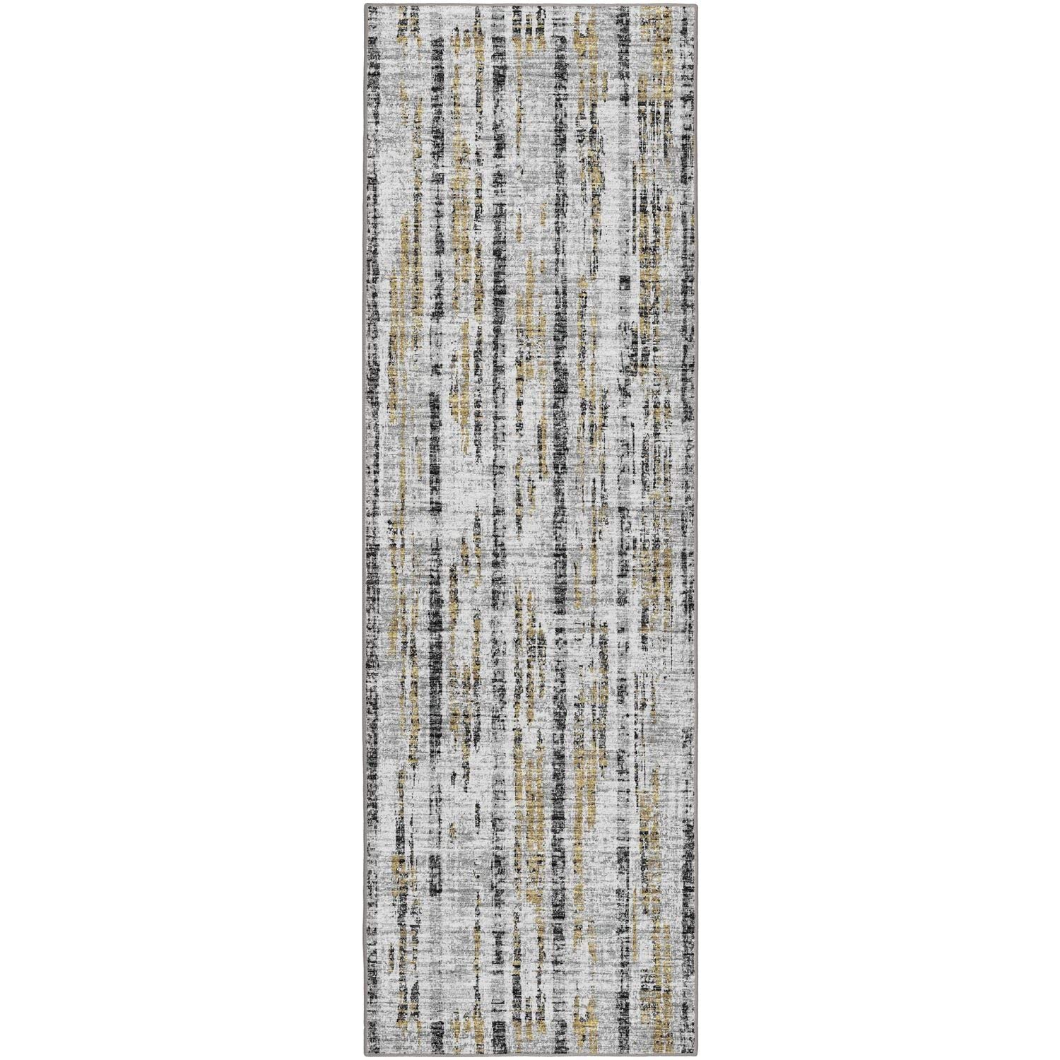 Winslow Wl6 Grey Transitional Rug Runner 2' 6" X 8'