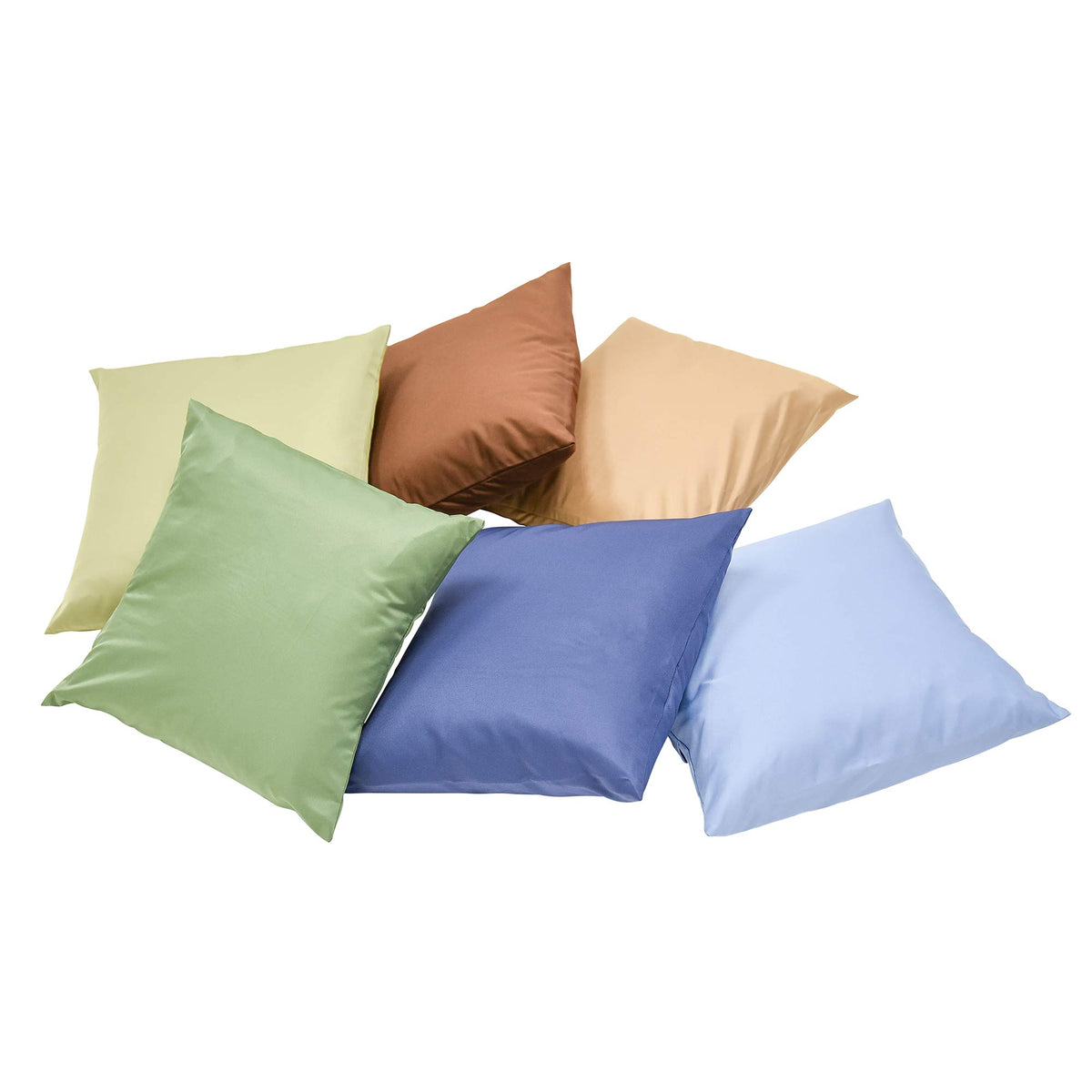 Children'S Factory 12' Cozy Pillow Set Of 6, Flexible Seating For Preschools, Daycares Or Playroom Decor, Woodland