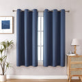 ChrisDowa Grommet Blackout Curtains for Bedroom and Living Room - 2 Panels Set Thermal Insulated Room Darkening Curtains (Stone 
