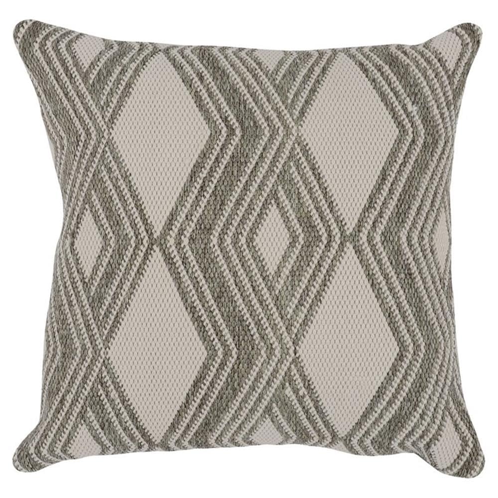 Kosas Home Nixie 22X22 Geometric Polyester Fabric Throw Pillow In Gray