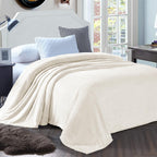 Exclusivo Mezcla Fleece Bed Blanket Queen Size, Super Soft And Warm Blankets For Couch, Sofa And Bed Waffle Textured, Cozy, Fuzz