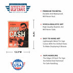 Desperate Enterprises Johnny Cash & His Tennessee Two Tin Sign, 12.5''W X 16''H