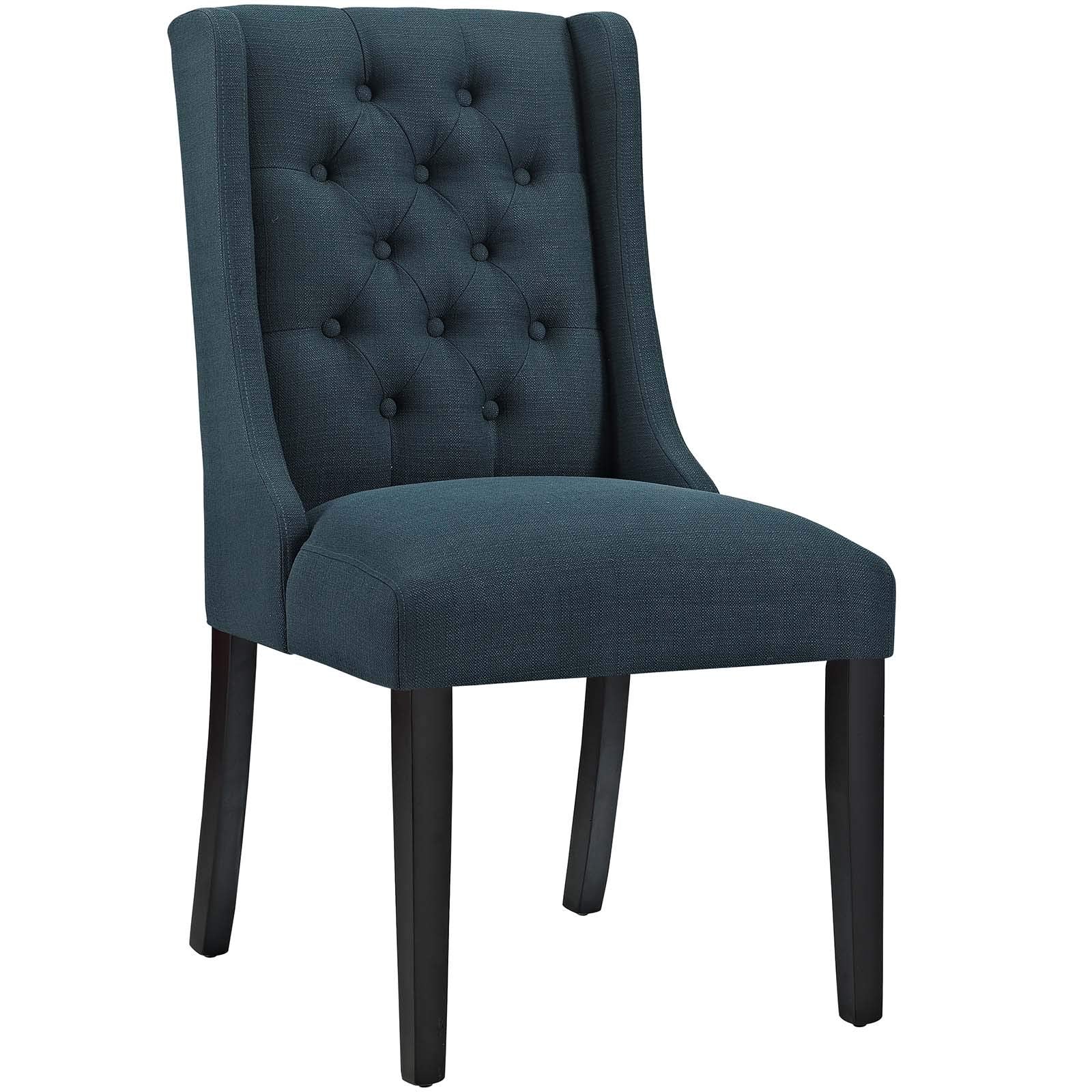 Modway Baronet Modern Tufted Upholstered Fabric Parsons Kitchen And Dining Room Chair - Set Of 4 In Azure