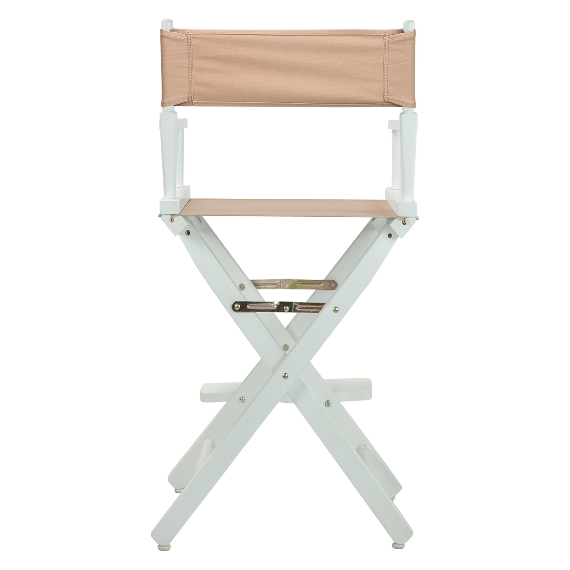 Casual Home Director'S Chair ,White Frame/Tan Canvas,30&quot; - Bar Height