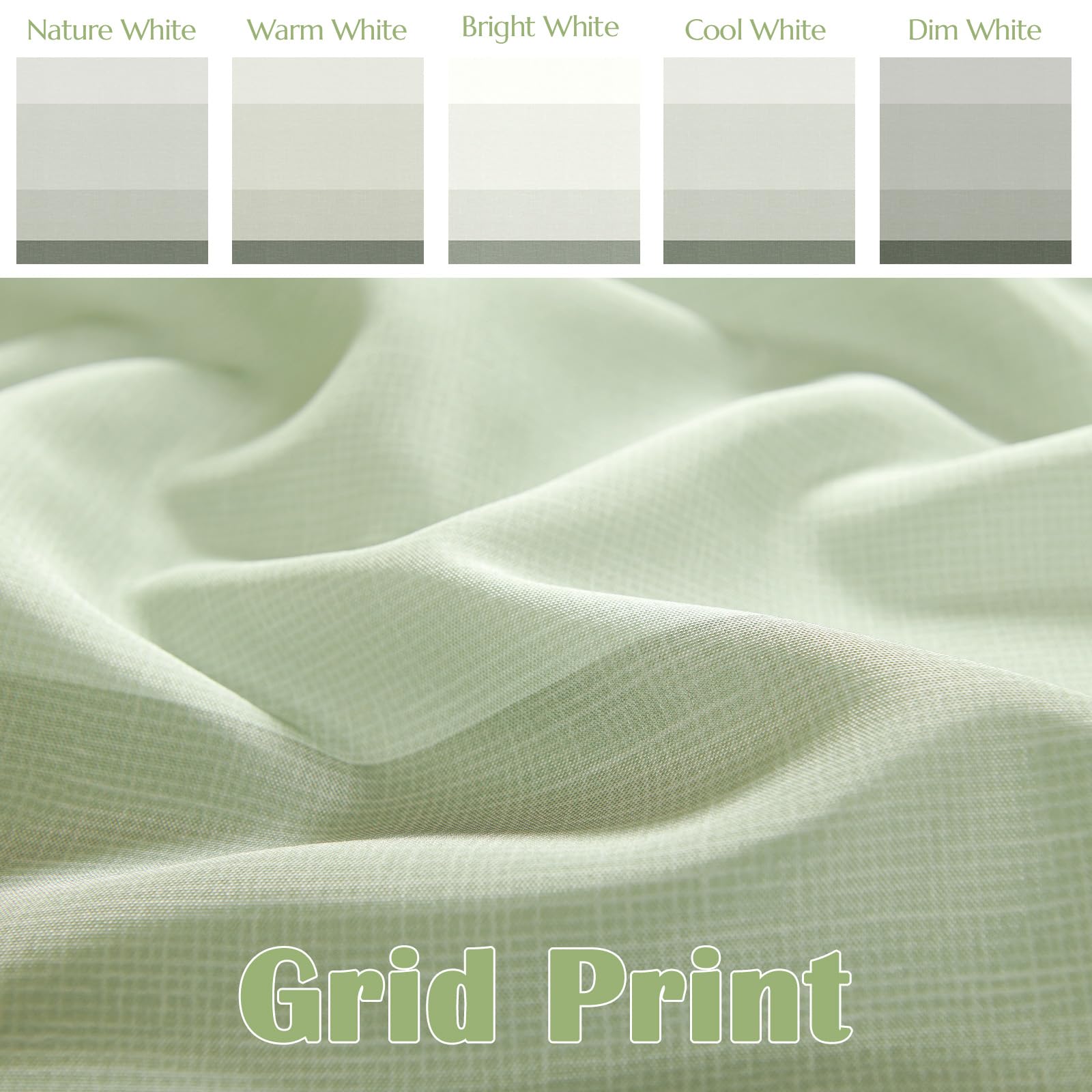 Jinchan Ombre Forest Green Striped Shower Curtain Waterproof Fabric Shower Curtains For Bathroom Gradual Color Minimalist Design