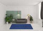 HomeRoots 509005 6 x 9 ft. Deep Blue Shag Hand Tufted Handmade Stain Resistant Rectangle Area Rug