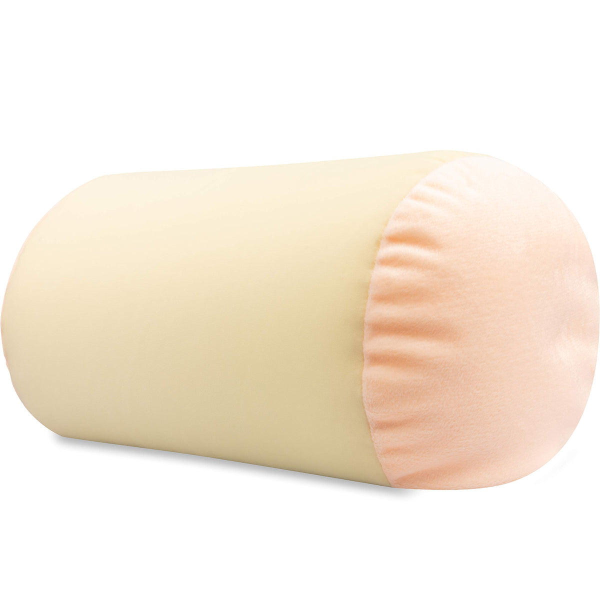 Microbead Bolster Neck Roll Pillow, Gently Body, Head, Neck & Shoulders No Pain Rest, Relax Sleep - Silky Feel Prevent Wrinkles 