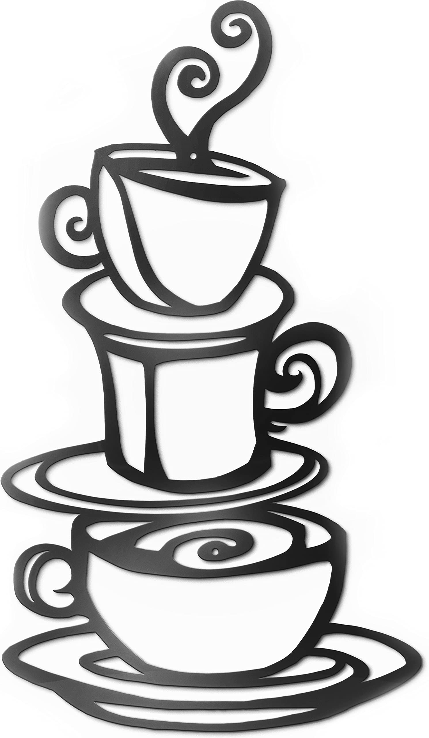 Vivegate Coffee Decorations for Kitchen, 15X9 Coffee Decor for Coffee Bar Metal Art Wall Decor Coffee Signs Kitchen Decor