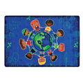 Carpets for Kids 4413 Give The Planet a Hug Rug 3ft 10in x 5ft 5in Rectangle