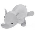Wepop Weighted Stuffed Animals, 24in Giant Weighted Elephant Plush Toys, 4.2lb Cute Soft Plushie Throw Pillows, Birthday for Kid