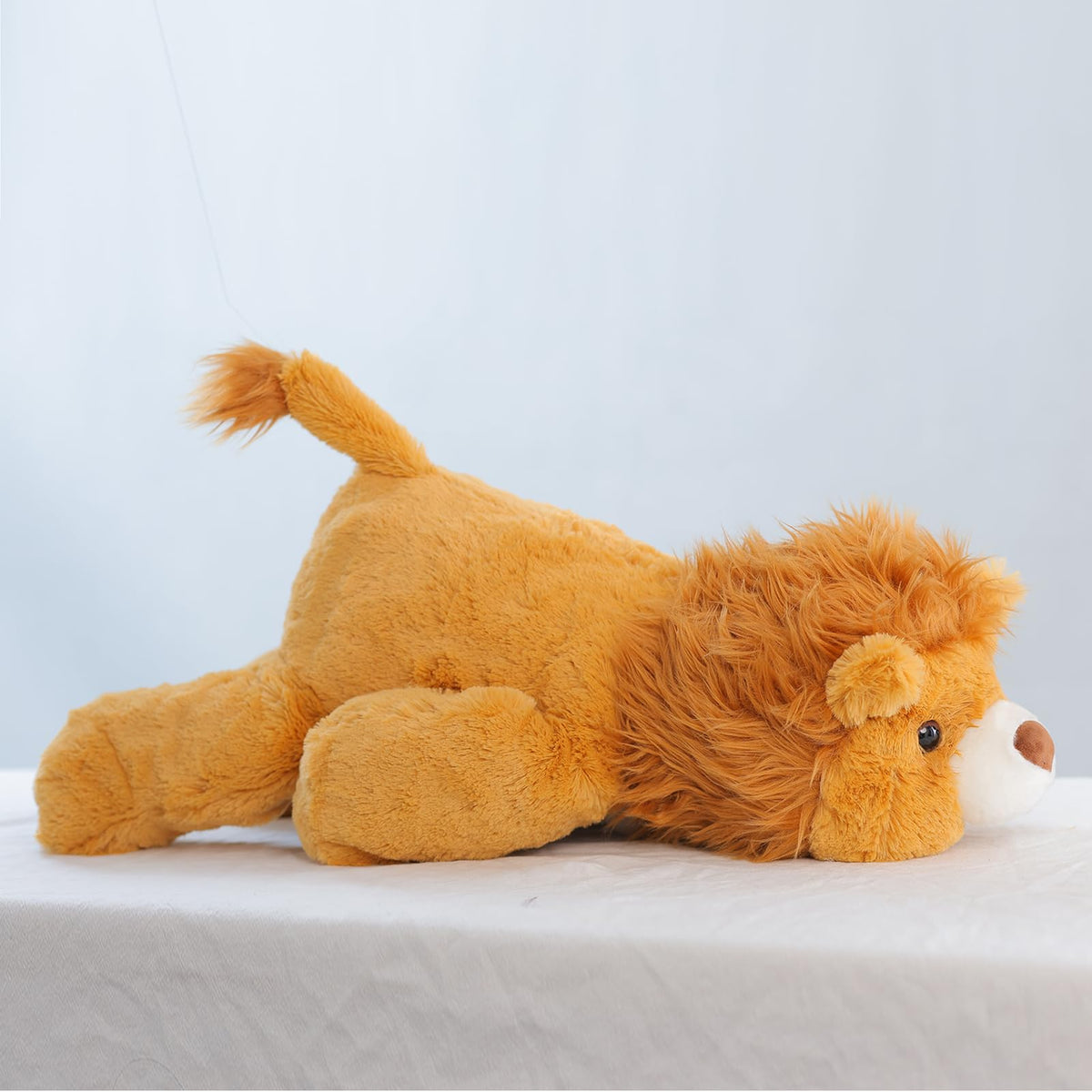 Leahaoe Weighted Lion Stuffed Animal For Adults, 4.5Lbs Cute Weighted Stuffed Aniamals, 23.6' Soft Weighted Plush Pillowfort