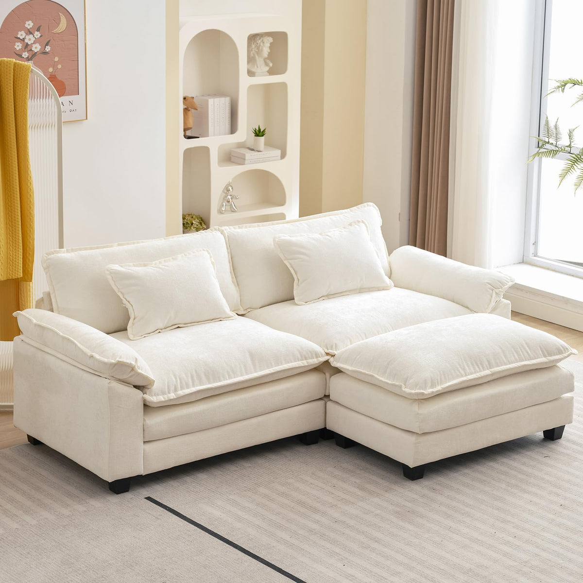 Oprisen 86 Modular Sectional Sofa, Comfy Cloud Couch Sectional Sofa wi ...