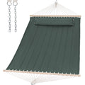 SUNCREAT Hammocks Replacement Hammock for Stand, 475 lbs Capacity, Two Person Backyard Hammock for Outside, Green Gray